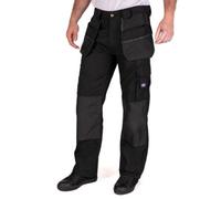 Lee Cooper Workwear Mens Holster Work Cargo Trousers, Black, 40W (29" Short Leg)