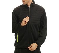 Lee Cooper Workwear LCJKT460 Mens Padded Fleece Full Zip Work Jacket, Black/Black, M