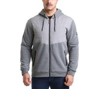 Lee Cooper Workwear Men's Quilted Hooded Sweat Jacket in Grey | Size: Large Lee Cooper Workwear Grey L