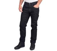 Lee Cooper Men's Jeans Classic Regular Fit with 5 Pockets Design Zip Fly & Belt Loop Heavy Duty Denim Wash Stretch Plain Casual Workwear Durable Utility Straight Leg Work Pants (Black, 32W / 29L)