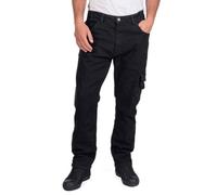 Lee Cooper LCPNT239 Men's Workwear Safety Carpenter Stretch Denim Jeans Work Trousers, Black, 38W / 31L