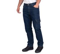 Lee Cooper LCPNT239 Men's Workwear Safety Carpenter Stretch Denim Jeans Work Trousers, Light Blue, 42W / 31L