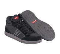 Lee Cooper LCSHOE099 Workwear Mens Work Safety Retro High Top Protective Steel Toecap Midsole Boot Trainer, Black/Grey, 12 UK