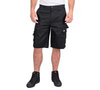 Lee Cooper Workwear Shorts Cargo with Multi-Pocket Classic Heavy Duty Easy Care Lightweight Summer Casual Workwear Triple Stitched Durable Fabric Capri Short Pants (Black, 32W)