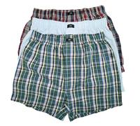 Lee Cotton Woven Boxers Trucks, 3-Pack, 100% Cotton, Sizes Small-XX-Large, Classic Fit, Hert-adir-chnby, S