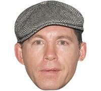 Lee Evans (Flat Cap) Celebrity Mask, Flat Card Face, Fancy Dress Mask