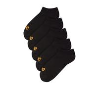 Lee Men's Unisex Ankle Womens Designer Cotton Socks in Black Shoe Liners, 4-5.5