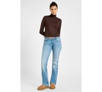 Lee Women's Jessica Low Rise Bootcut Fit Bootcut Leg Jeans, Rising Sign, 32W x 31L