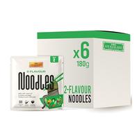 Lee Kum Kee 2-Flavour Noodles, 180 g Pack of 6 | Two-flavour noodles with natural vegetable extracts for soups, stir-fries and salads. Serves 2.