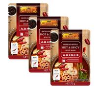 Lee Kum Kee Convenient Cooking Sachet Soup Base - Sichuan Hot & Spicy 70G (Pack of 3)