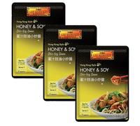 Lee Kum Kee Convenient Sachet Mix Stir Fry Sauces - Honey & Soy 70g (Pack of 3)