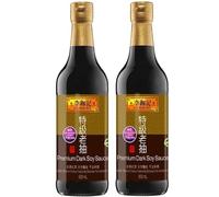 Lee Kum Kee Premium 500ml | 2x Dark Soy Sauce | Dark Cooking Soy Sauce 500ml