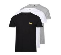 Lee Men's Larkin T-Shirt, Black/Grey Marl/White, L