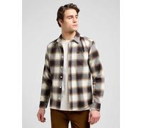Lee Leesure Regular Fit Pure Cotton Check Shirt Brown Mix