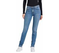 Lee Marion Women's Classic Straight Fit Straight Leg Jeans, Cyber Blue, 28W x 33L