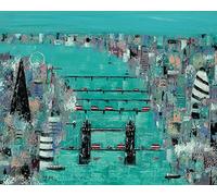 Lee McCarthy London Eye Canvas Print, Multi-Colour, 40 x 50 cm