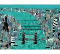 Lee McCarthy London Eye Canvas Print, Multi-Colour, 60 x 80 cm