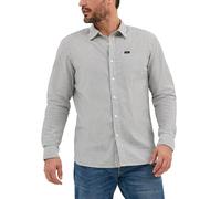 Lee Men's All Purpose Classic Fit Long Sleeve Shirt, Ecru Stripe, 38/40