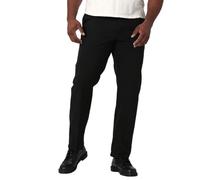 Lee Men's Big & Tall Extreme Motion Flat Front Regular Straight Pant, Black, 40W x 36L