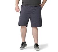 Lee Men's Big & Tall Extreme Motion Flat Front Short, Charcoal Gray, 46