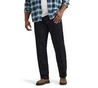 Lee Men's Big & Tall Extreme Motion Relaxed Straight Jean, Black, 50W x 32L