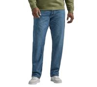 Lee Men's Big & Tall Legendary Relaxed Straight Jean, True Blue, 44W x 32L
