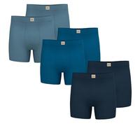 Lee Mens Boxer Briefs - Soft Cooling Mens Underwear, Moisture Wicking Breathable, Mutipack, Blue Linen Heather, Canal Blue Heather, Blue Cove, M