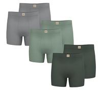 Lee Mens Boxer Briefs - Soft Cooling Mens Underwear, Moisture Wicking Breathable, Mutipack, Light Grey Heather, Mint Garden Heather, Green Midnight, M