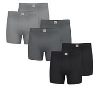 Lee Mens Boxer Briefs - Soft Cooling Mens Underwear, Moisture Wicking Breathable, Mutipack, Light Grey Heather, Medium Grey Heather, Black Soot, XXL