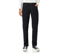 LEE Brooklyn Mens Jeans Stretch Straight Leg Denim Pants Dark Blue Black Navy
