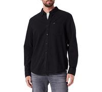 Lee Men's Button Down Shirt, Black, L
