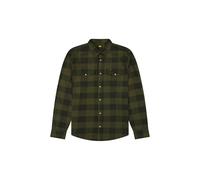 Lee Men's Clean Western Shirt, Army Green Buffalo Check, L