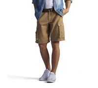 Lee Men's Dungarees New Belted Wyoming Cargo Short, Bourbon, 36