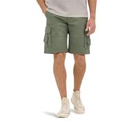 Lee Men's Extreme Motion Carolina Cargo Short, Olive Grove Ripstop, 36