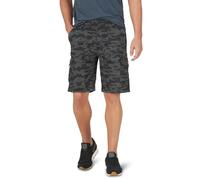 Lee Men's Extreme Motion Crossroad Cargo Short, Black Camo, 36