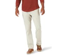 Lee Men's Extreme Motion Flat Front Relaxed Taper Pant Casual, Dove, 40W x 29L