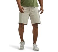 Lee Men's Extreme Motion Flat Front Short, Iron, 40