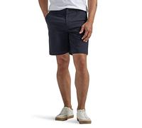 Lee Men's Extreme Motion Regular Fit Synthetic Flat Front Short, Unionall Black, 40