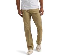 Lee Men's Extreme Motion Relaxed Straight Jean, Kansas City Khaki (Twill), 42W x 32L