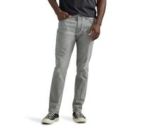 Lee Men's Extreme Motion Straight Taper Jeans, Gray Scotch-Destruction Features, 34W x 30L