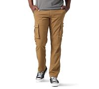 Lee Men's Extreme Motion Synthetic Cargo Straight Fit Pant, Tumbleweed, 34W x 30L