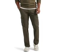 Lee Men's Extreme Motion Twill Cargo Pant, Frontier Olive, 38W x 32L