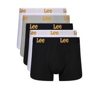 Lee Men's Innes Boxer Shorts, Black/White/Grey Marl, XL (Pack of 5)