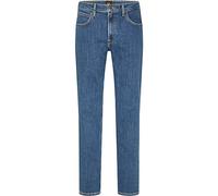 LEE - Mens Jeans - Classic Straight Fit - Brooklyn Straight - Mid Stonewash