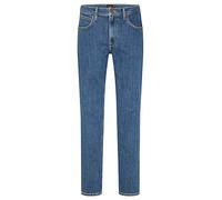 Lee Brooklyn Straight Men's Jeans Pants, Mid Stonewash, 38W / 30L