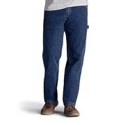 Lee Men's Loose-Fit Straight Leg Carpenter Jean, Original Stone, 32W x 34L