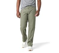 Lee Men's Performance Series Extreme Comfort Straight Fit Pant, Muted Olive, 40W x 32L