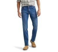 Lee Men's Performance Series Extreme Motion Straight Fit Tapered Leg Jean, Galilean Blue, 34W x 32L