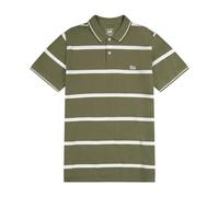 Lee Men's Pique Polo Shirt, Mercantile Green Stripe, M