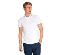 Lee Men's PIQUE POLO T - Shirt, Ecru (Bright White Lj),Medium